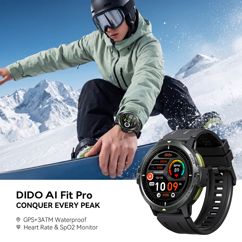 Intervalometer Timer - Dido AI Fit Pro GPS Smartwatch