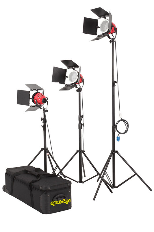 Photography Bulb - Kit 3* PRO 800w Red Head