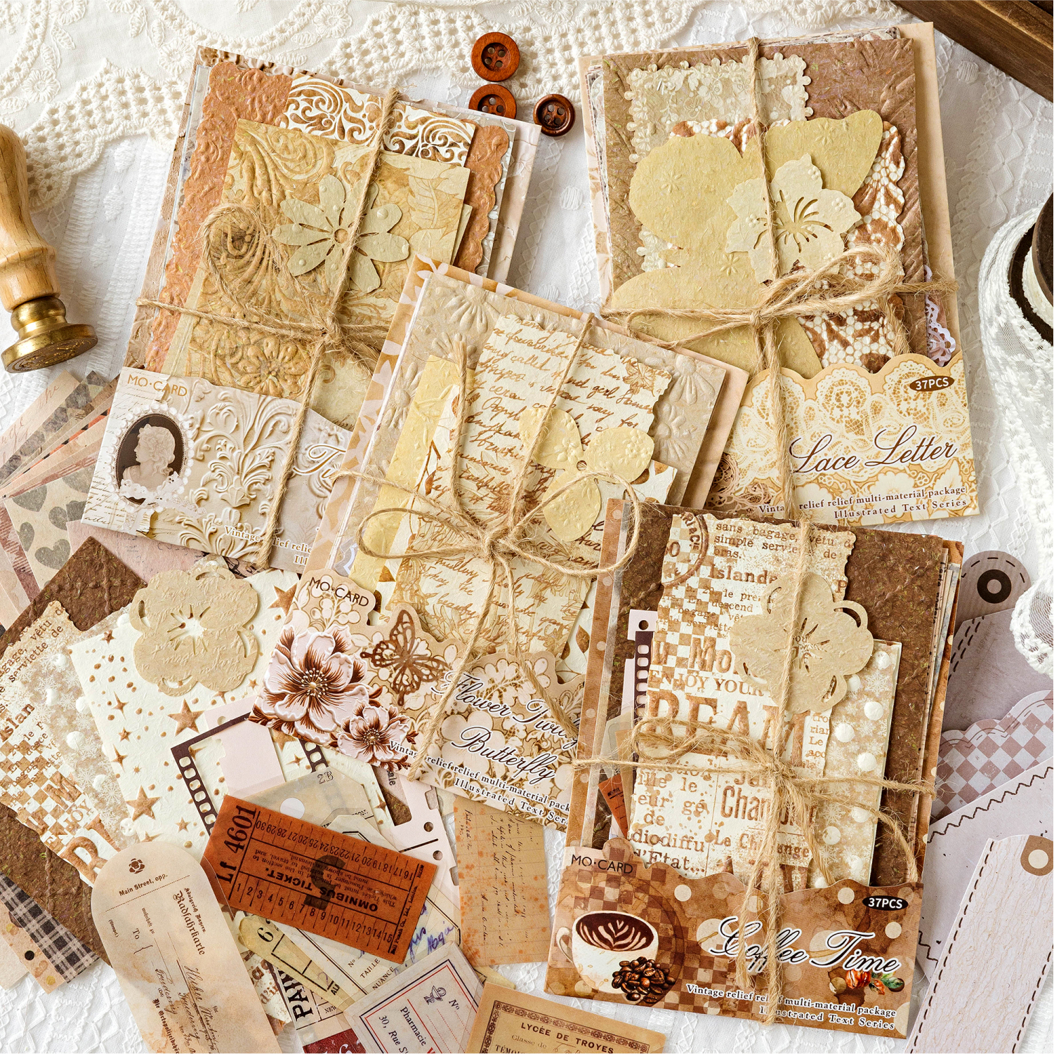 Photography Journal - JIANQI 37pcs Vintage Decor Scrapbooking Materials