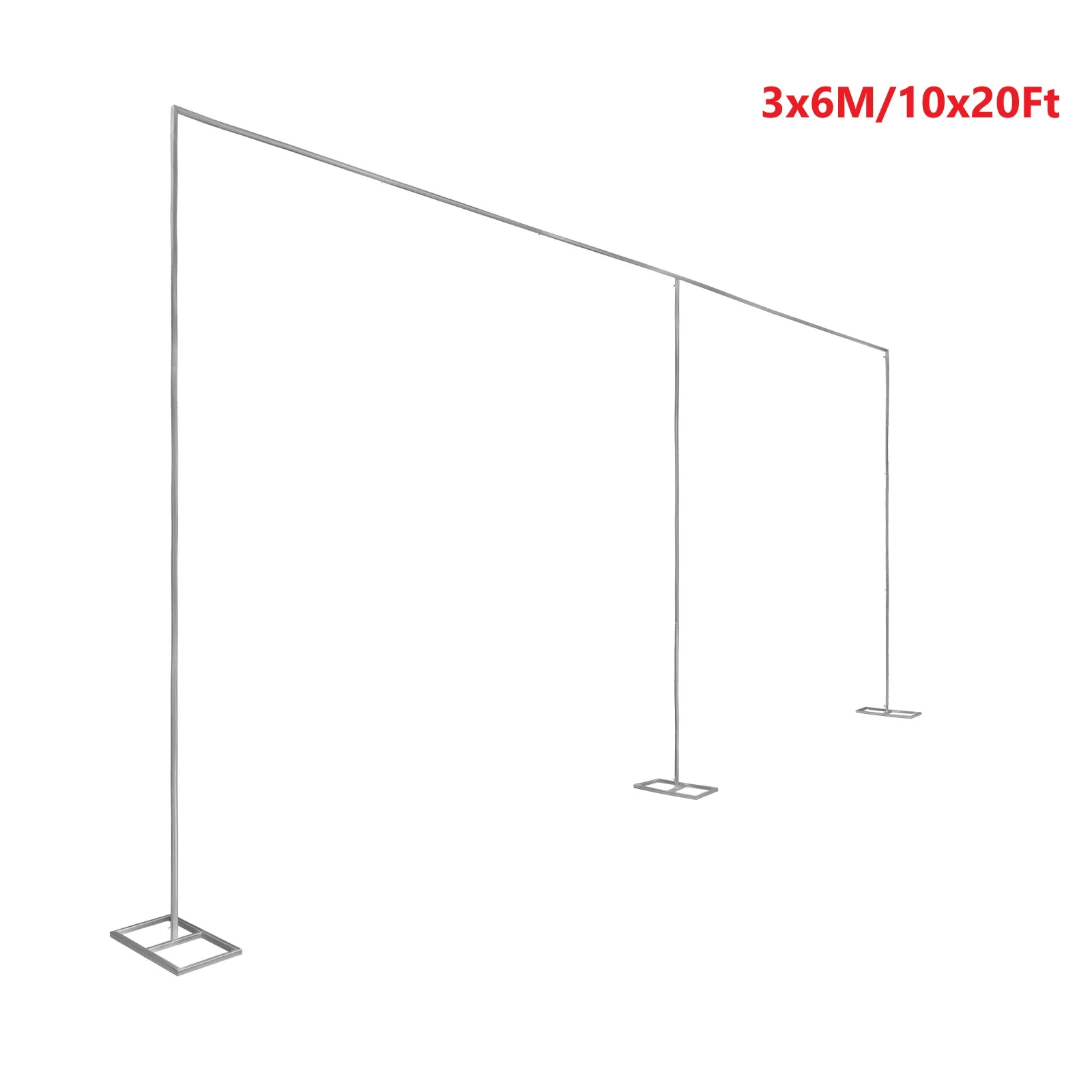 Backdrop Stand Kit - 3x6M/10x20Ft Wedding Reception Backdrop Decor Rack,