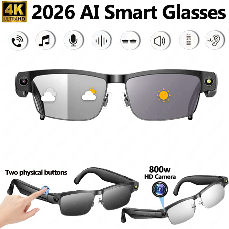 Photography Japanese - 2026 4K AI Smart Glasses Voice