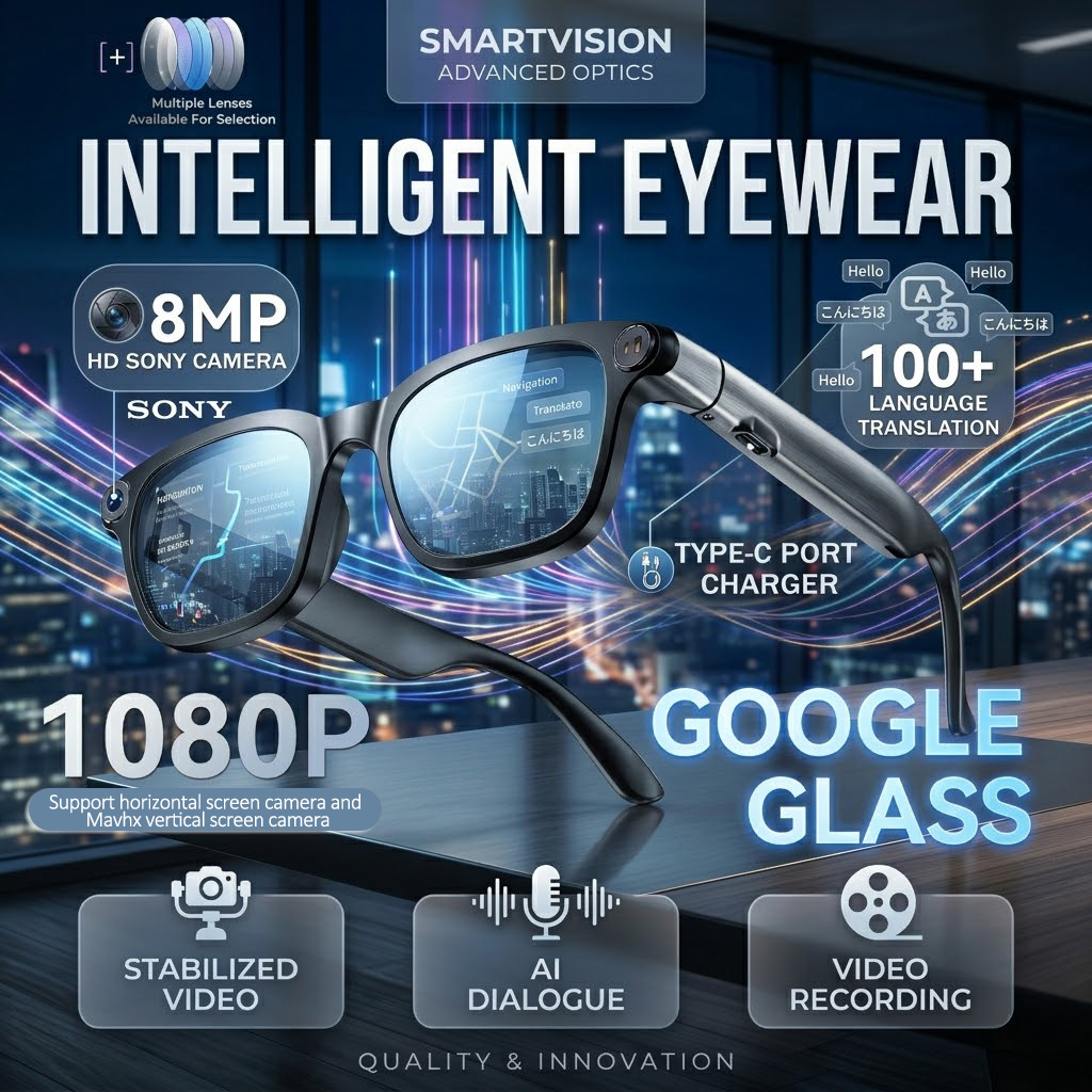 Photography Japanese - New Business Smart AI Glasses 8MP