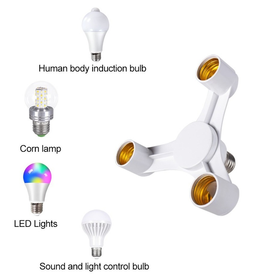 Bulbs Socket 3In1 E27 to E27 e - مراجعة Photography Bulb وسعره
