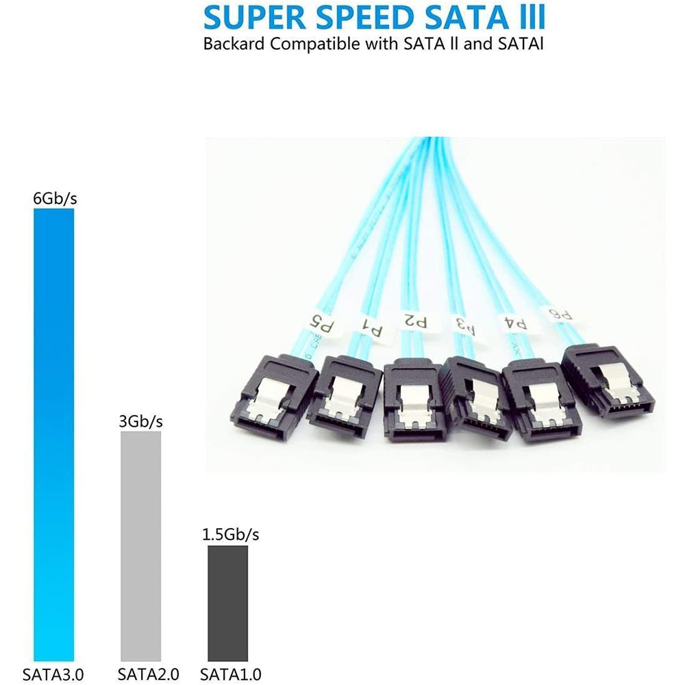 4/6 pcs/set Sata To Sata Cable - مراجعة Photography Date وسعره