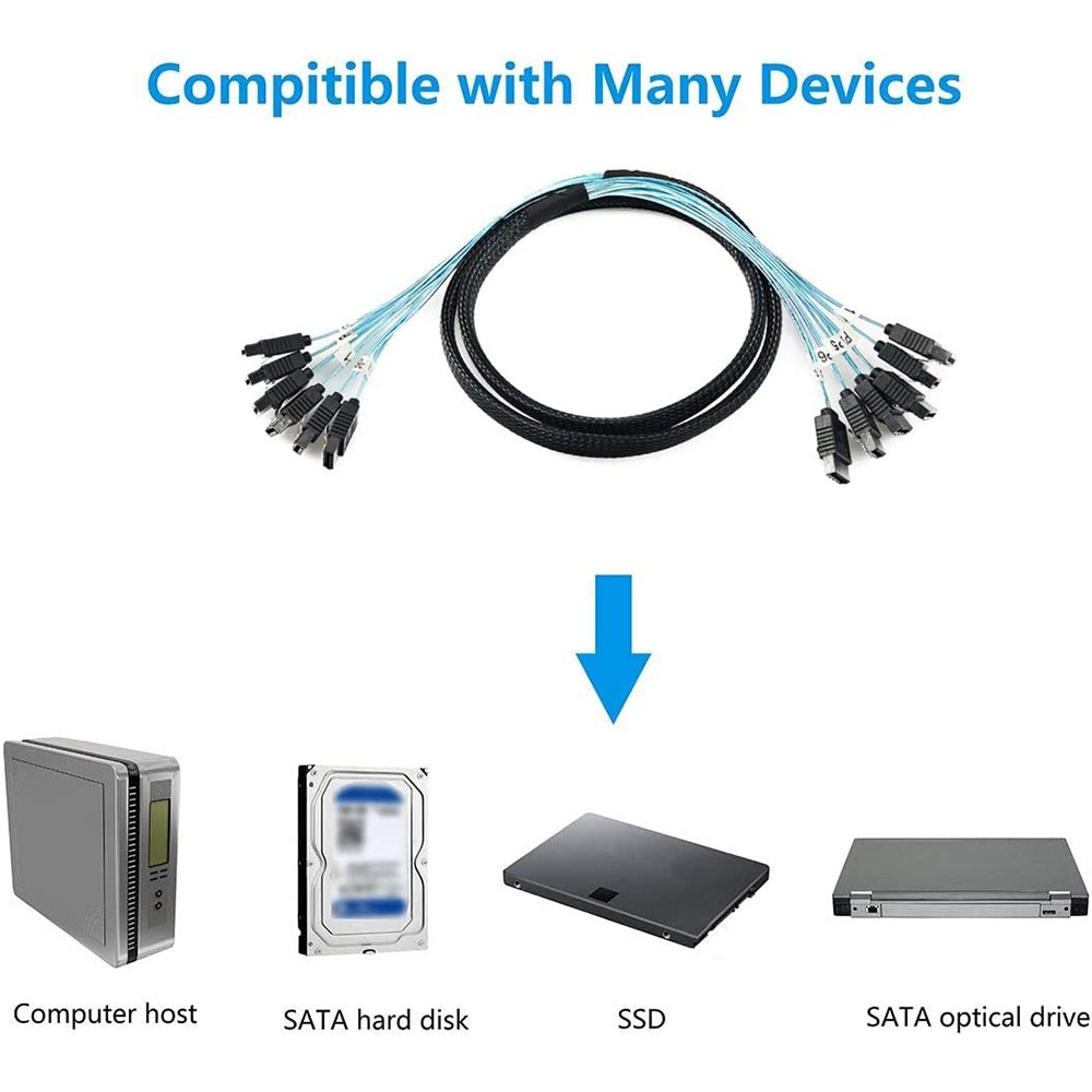 4/6 pcs/set Sata To Sata Cable - مراجعة Photography Date وسعره