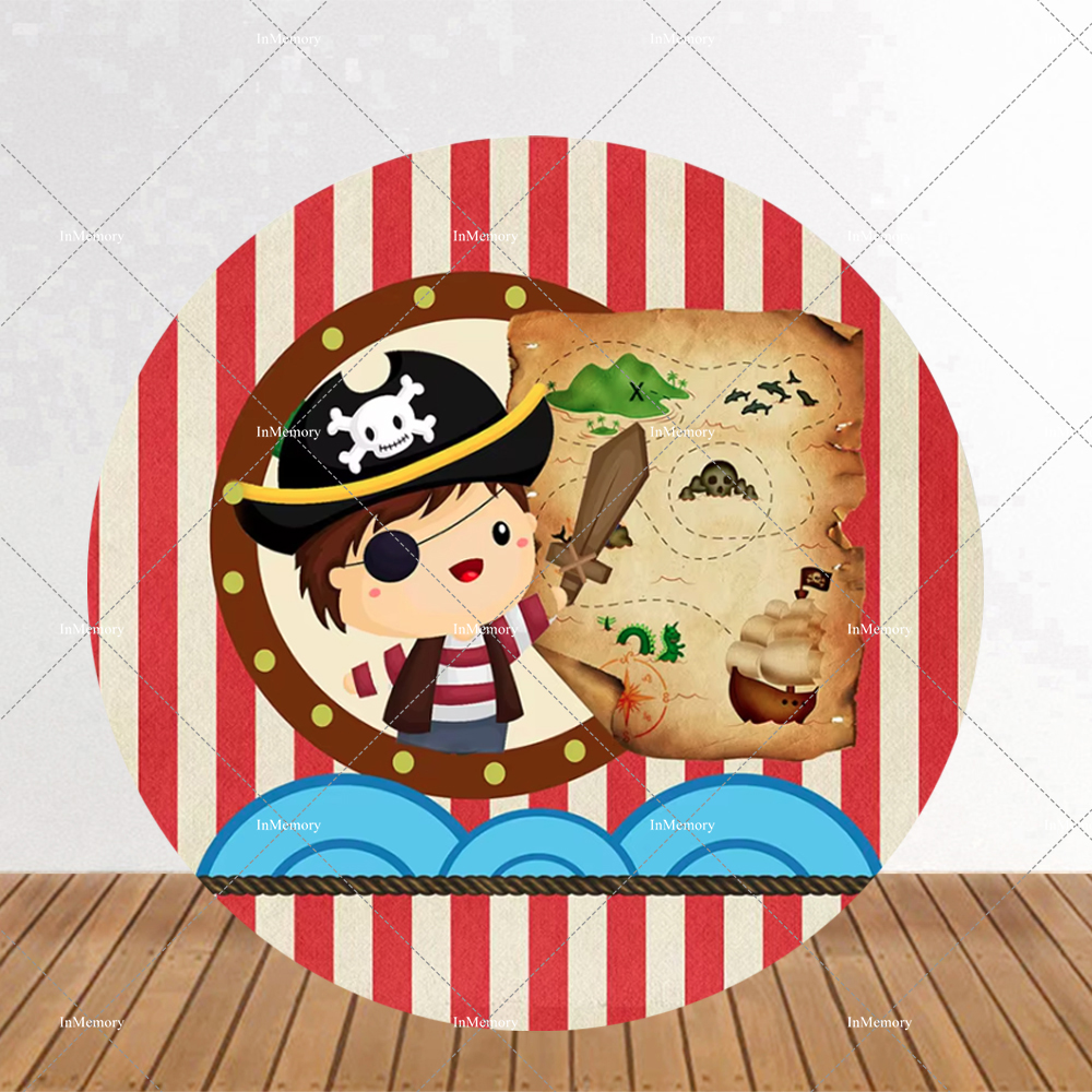 Round Circle Pirates Theme Boy - مراجعة Photography Mapped وسعره