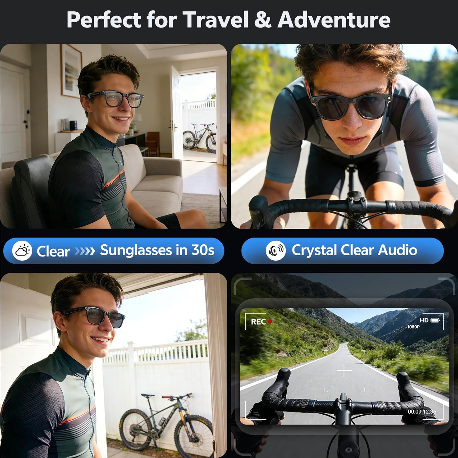 2026 4K 8MP Smart Glasses Men  - مراجعة Photography Japanese وسعره