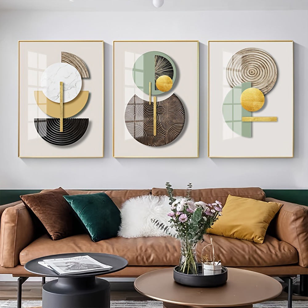 Frameless Golden Green Abstrac - مراجعة Photography Angle وسعره