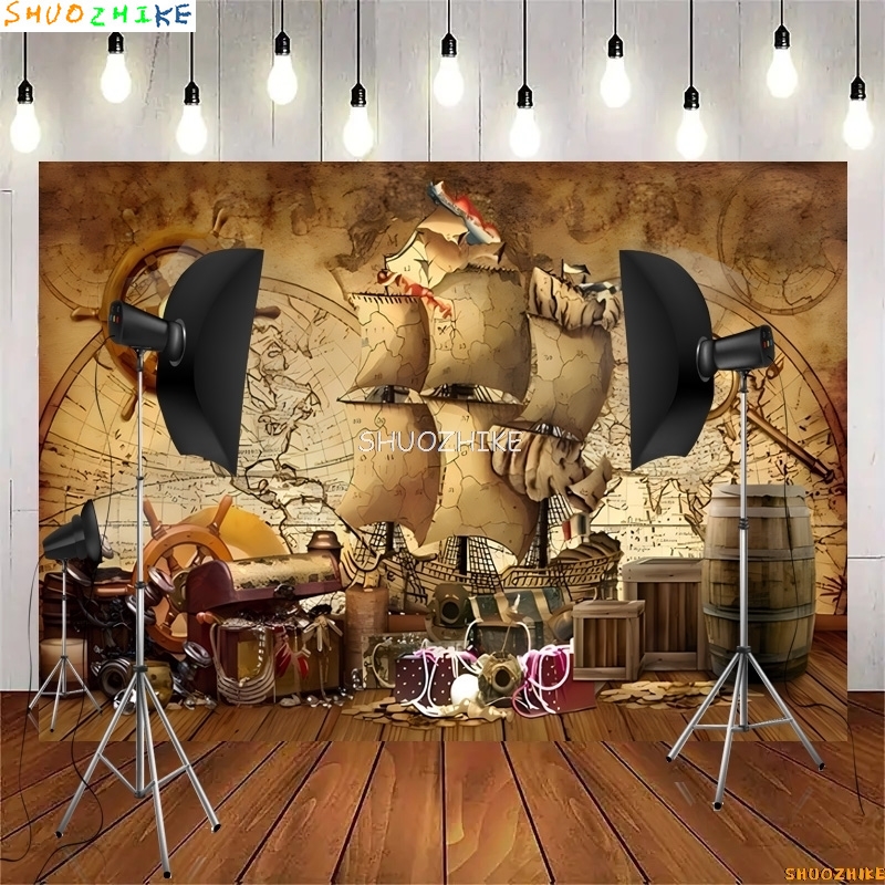 Retro Pirate Treasure Map Back - مراجعة Photography Mapped وسعره