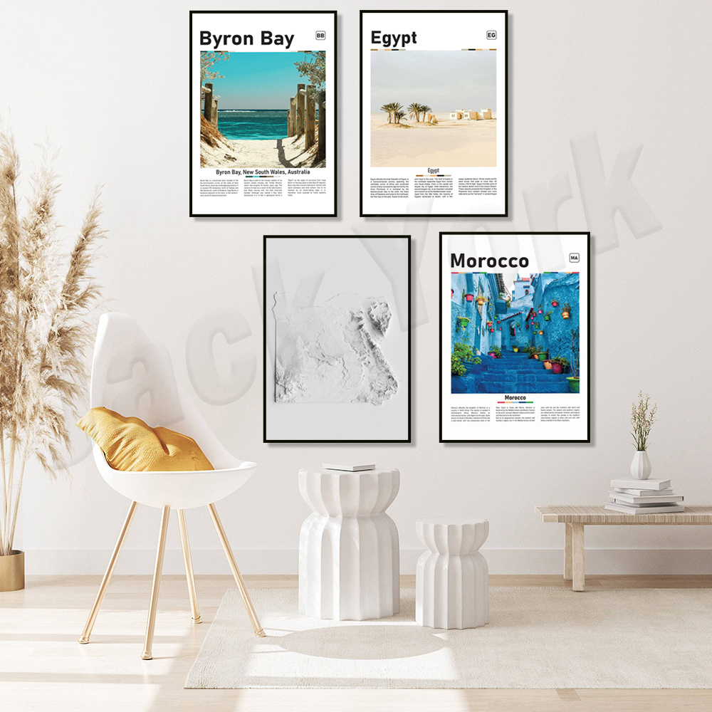 Egypt relief map print, Morocc - مراجعة Photography Mapped وسعره