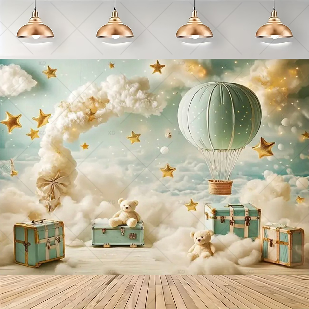 Teddy Bear Hot Air Balloon Bac - مراجعة Photography Composition وسعره