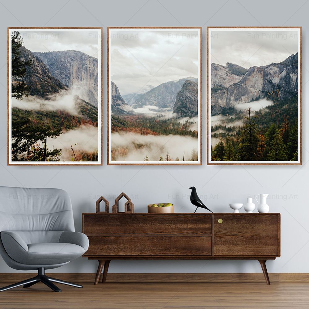 National Park Prints Scandinav - مراجعة Photography Yosemite وسعره