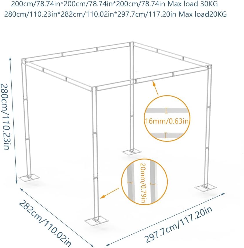 Heavy Wedding Backdrop Stand K - مراجعة Backdrop Stand Kit وسعره