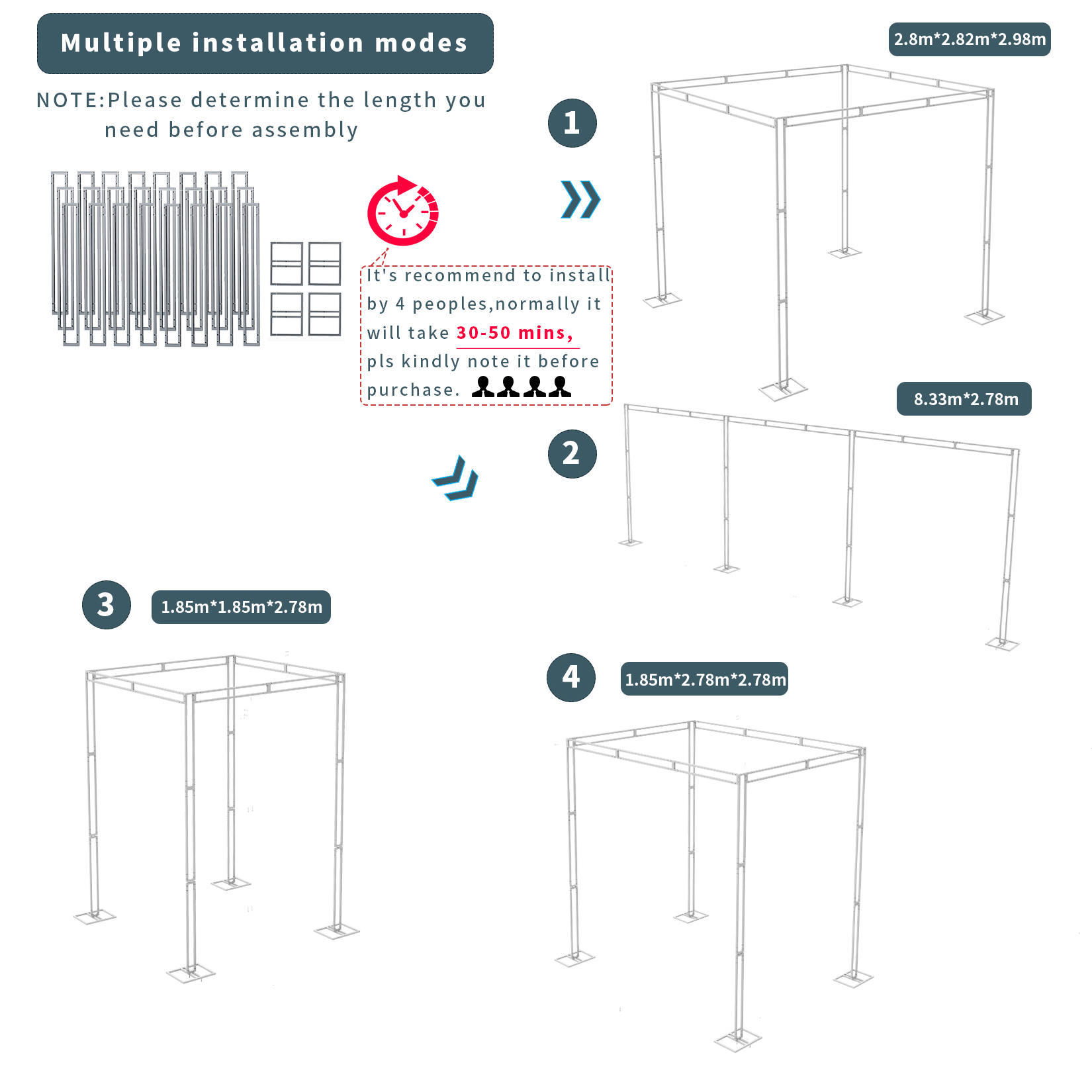 Heavy Wedding Backdrop Stand K - مراجعة Backdrop Stand Kit وسعره
