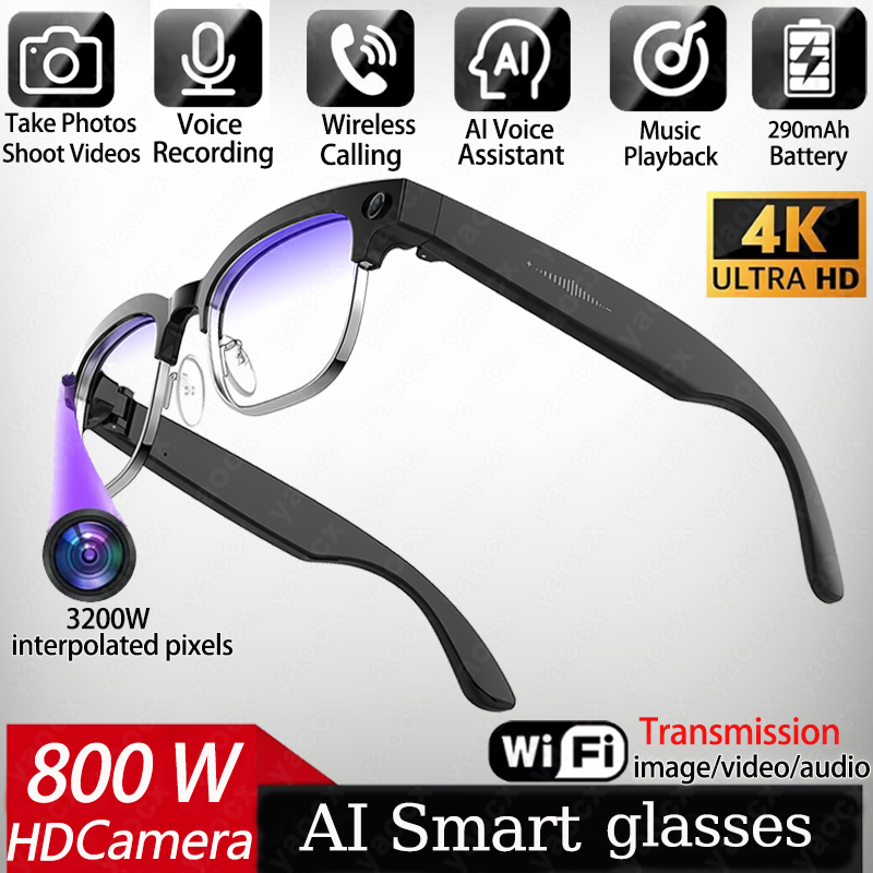 4K Smart AI Glasses 8MP Camera - مراجعة Photography Japanese وسعره