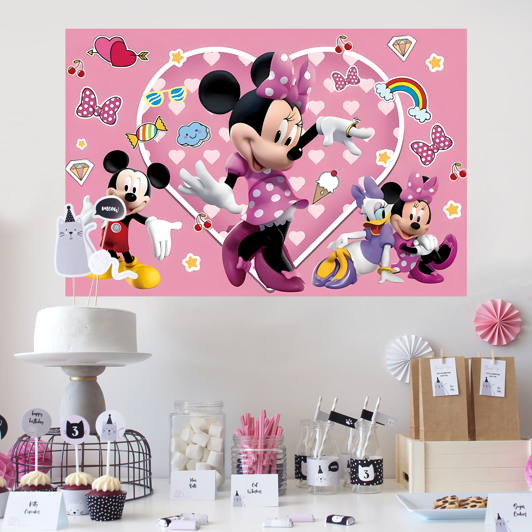 Disney Minnie Mickey Birthday  - مراجعة Photography Composition وسعره