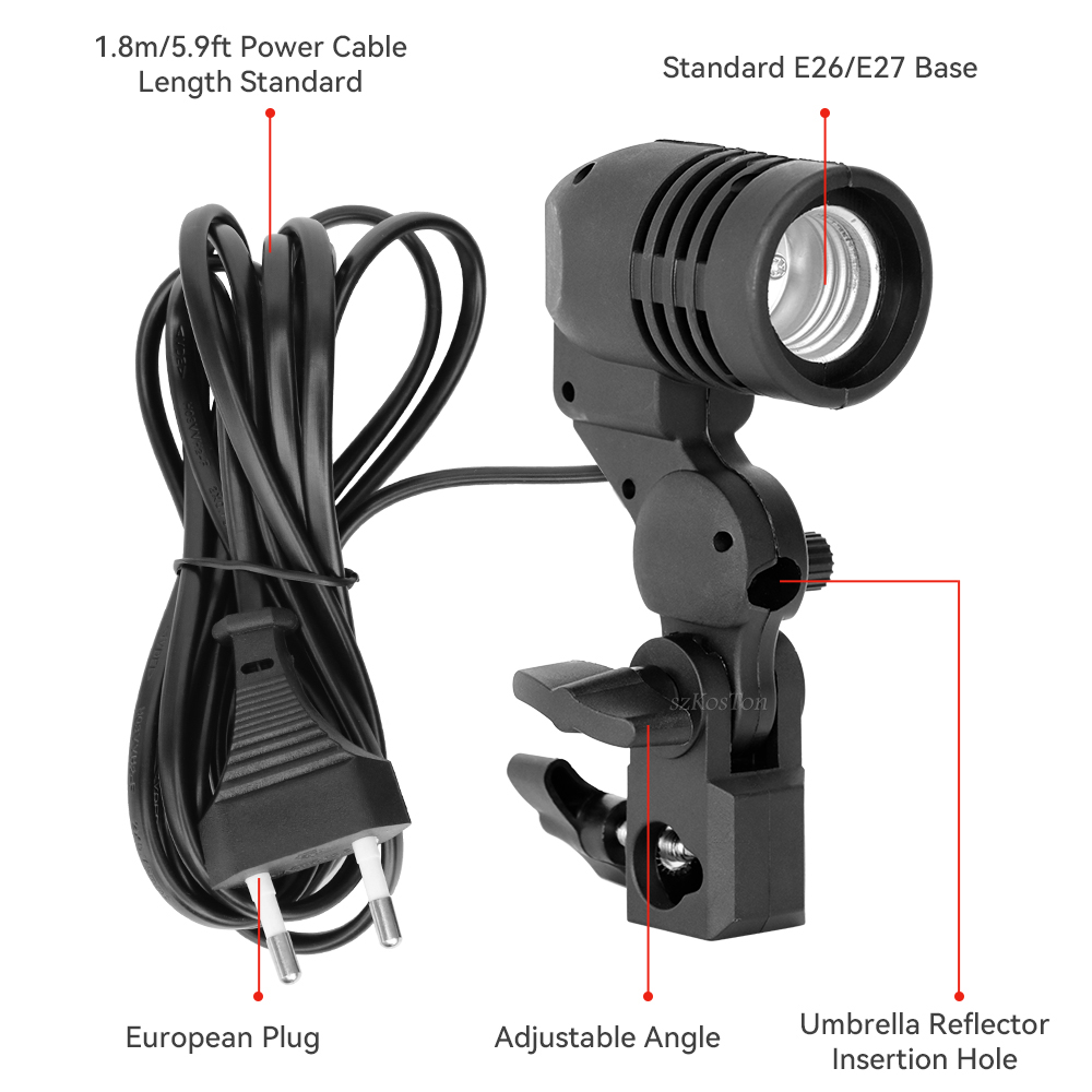 Single Head Bulb Holder E27 So - مراجعة Photography Bulb وسعره