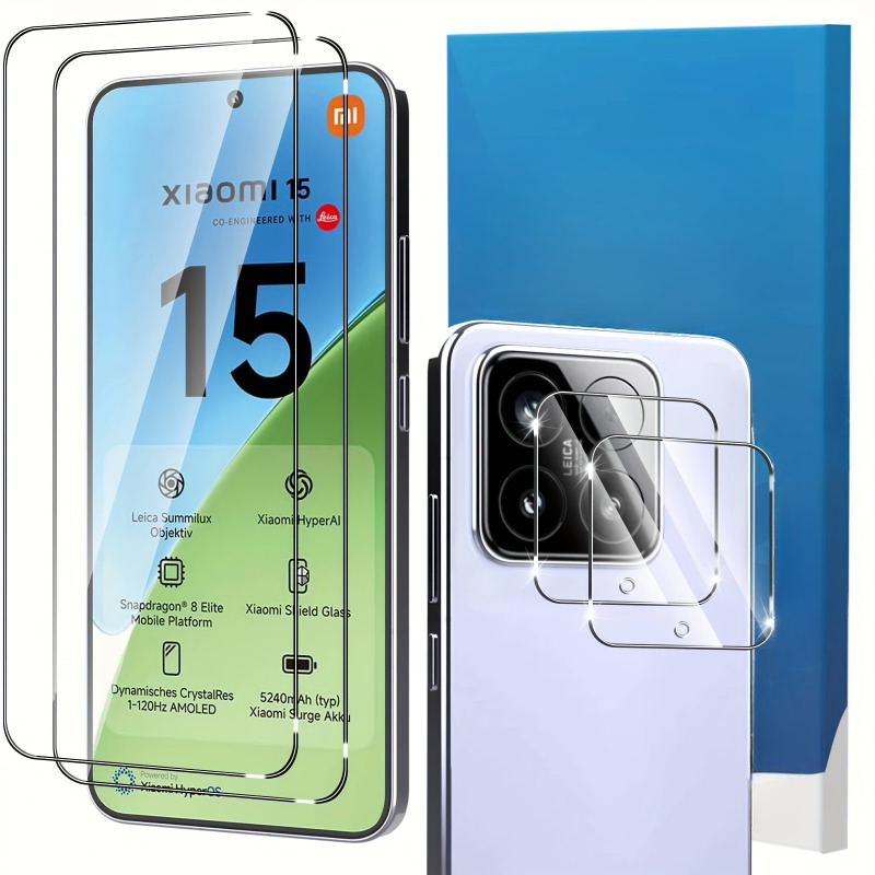 2+2Pcs Tempered Glass Screen P - مراجعة Xiaomi Photography Kit 15 Ultra وسعره