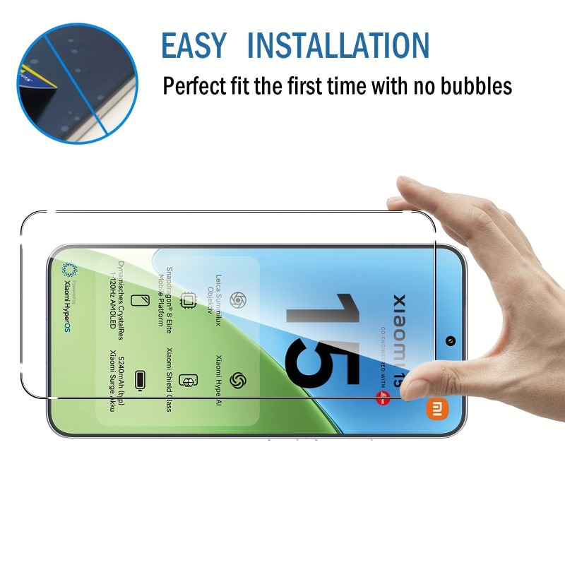 2+2Pcs Tempered Glass Screen P - مراجعة Xiaomi Photography Kit 15 Ultra وسعره