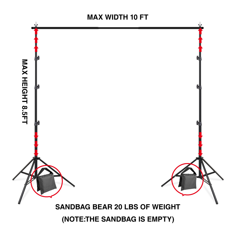 Backdrop Stand Video Photo Vid - مراجعة Backdrop Stand Kit وسعره
