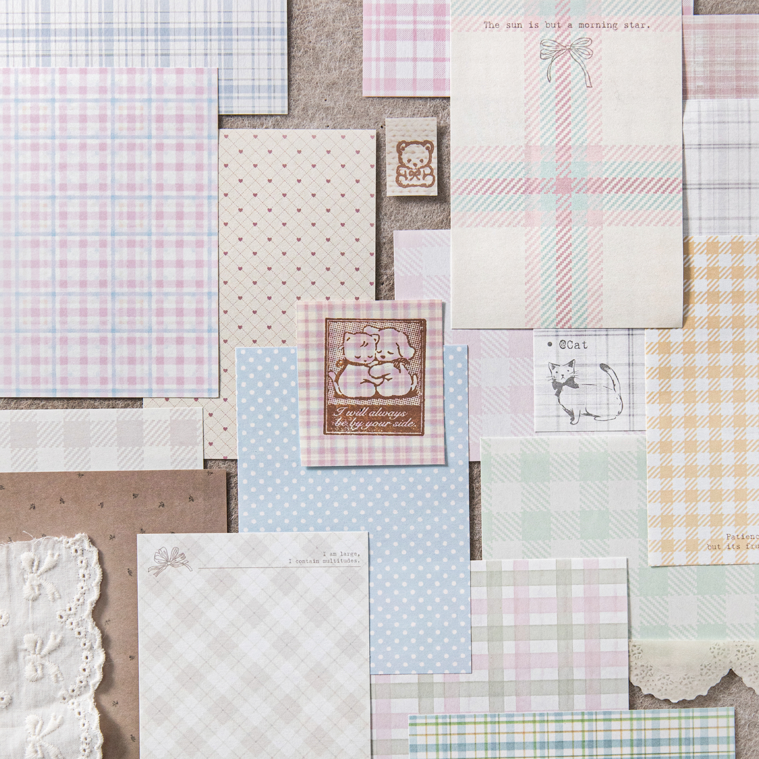 50pcs creative plaid Decor Scr - مراجعة Photography Journal وسعره