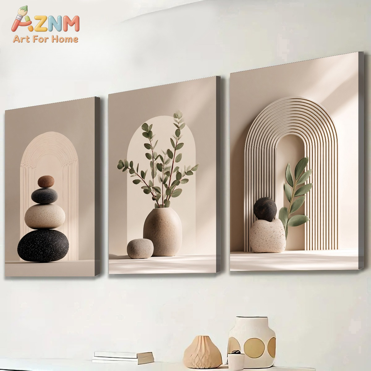 AZNM Boho Arch Stacked Stone E - مراجعة Photography Angle وسعره