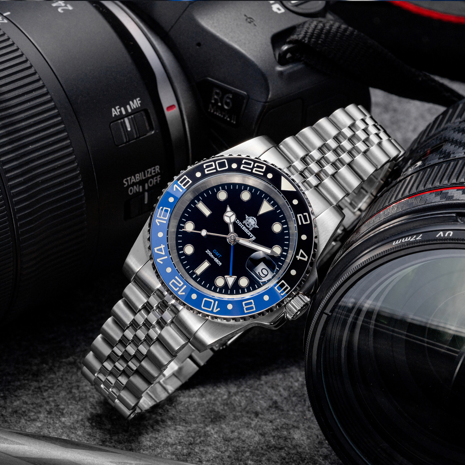 ADDIESDIVE AD2050 Luxury GMT W - مراجعة Intervalometer Timer وسعره