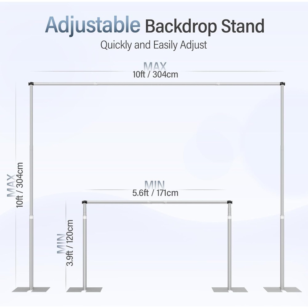 US Shipping Heavy Duty 10x10Ft - مراجعة Backdrop Stand Kit وسعره