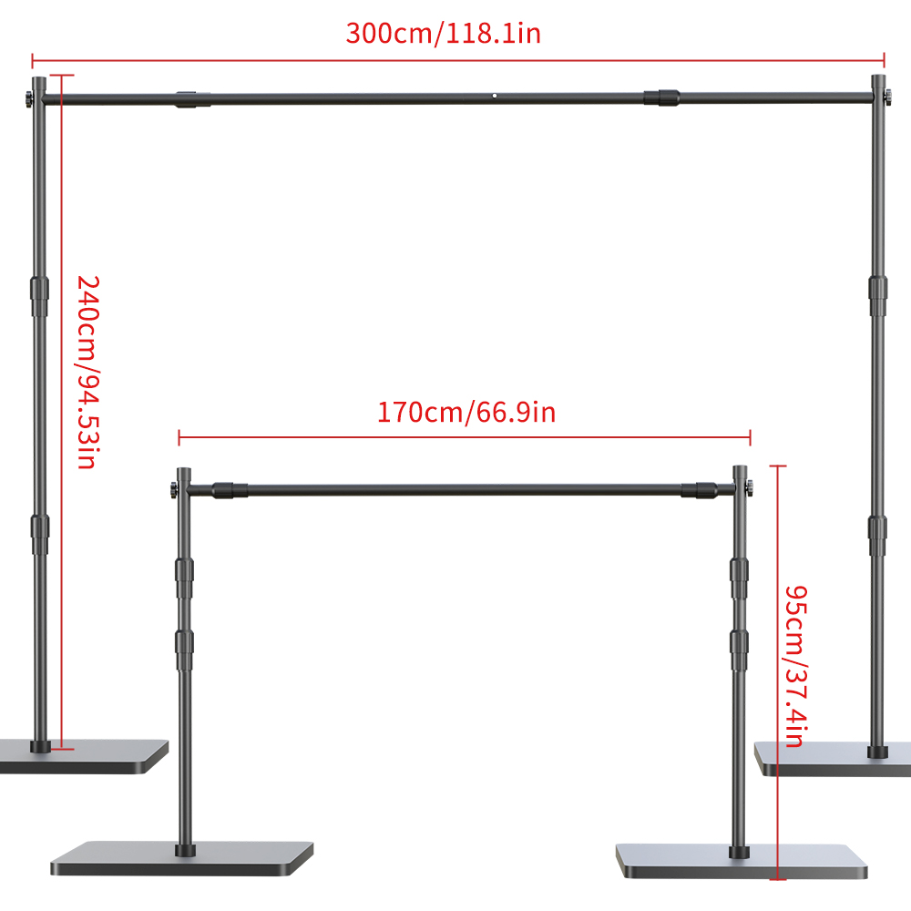 2.4X3M Heavy Duty Background B - مراجعة Backdrop Stand Kit وسعره