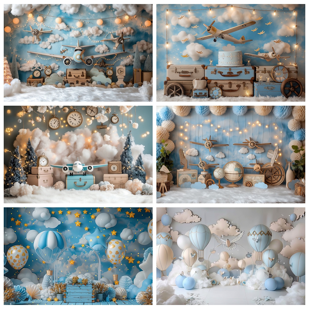 Baby Shower Hot Air Balloon Ai - مراجعة Photography Mapped وسعره