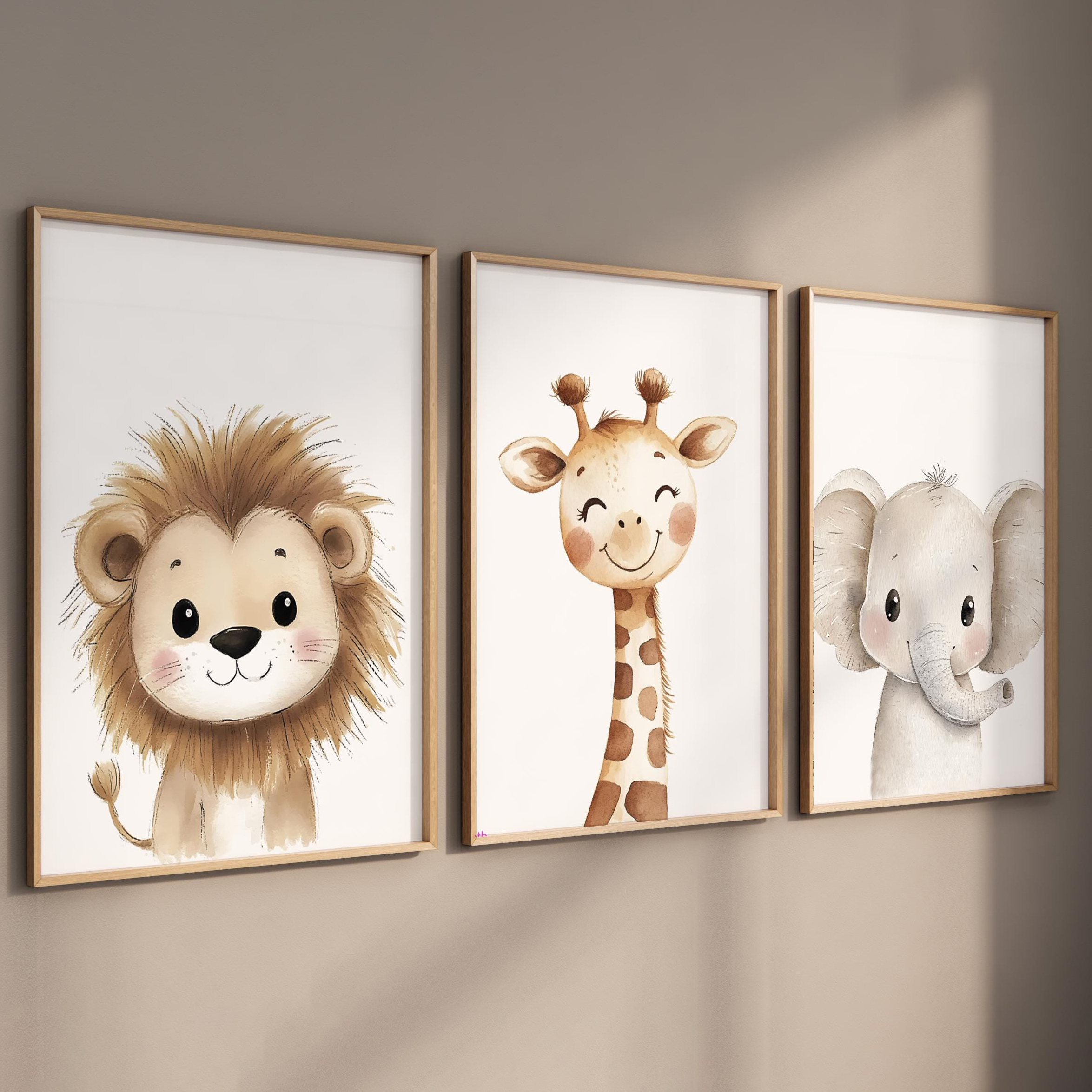 3pcs Safari Animal Nursery Pri - مراجعة Photography Angle وسعره