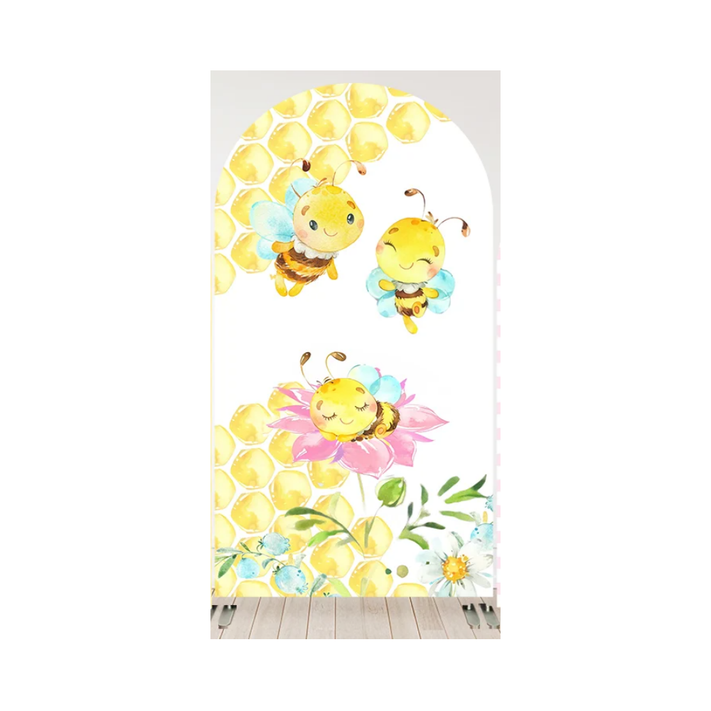VIKAMA Cute Bee Arched Backgro - مراجعة Backdrop Stand Kit وسعره
