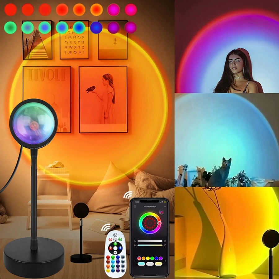 Smart Sunset Lamp Tuya LED Nig - مراجعة Photography Bulb وسعره