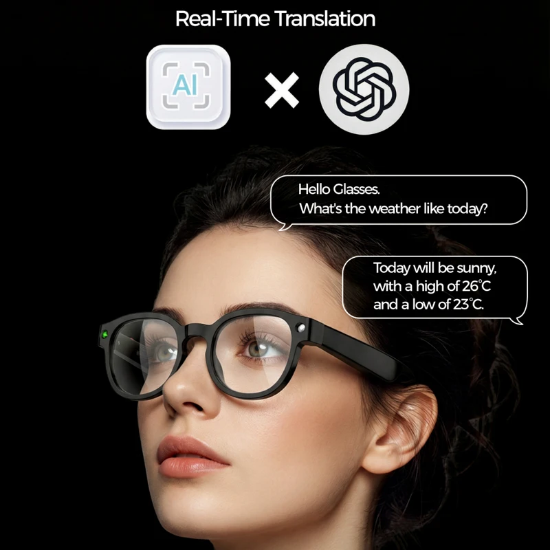 6K HD AI Camera Glasses 800MP  - مراجعة Photography Japanese وسعره