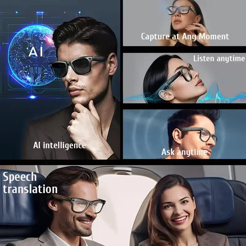 6K HD AI Camera Glasses 800MP  - مراجعة Photography Japanese وسعره