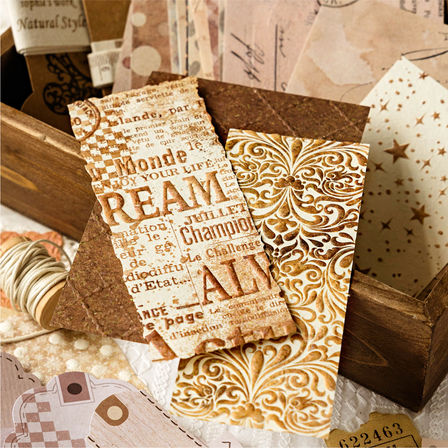 JIANQI 37pcs Vintage Decor Scr - مراجعة Photography Journal وسعره