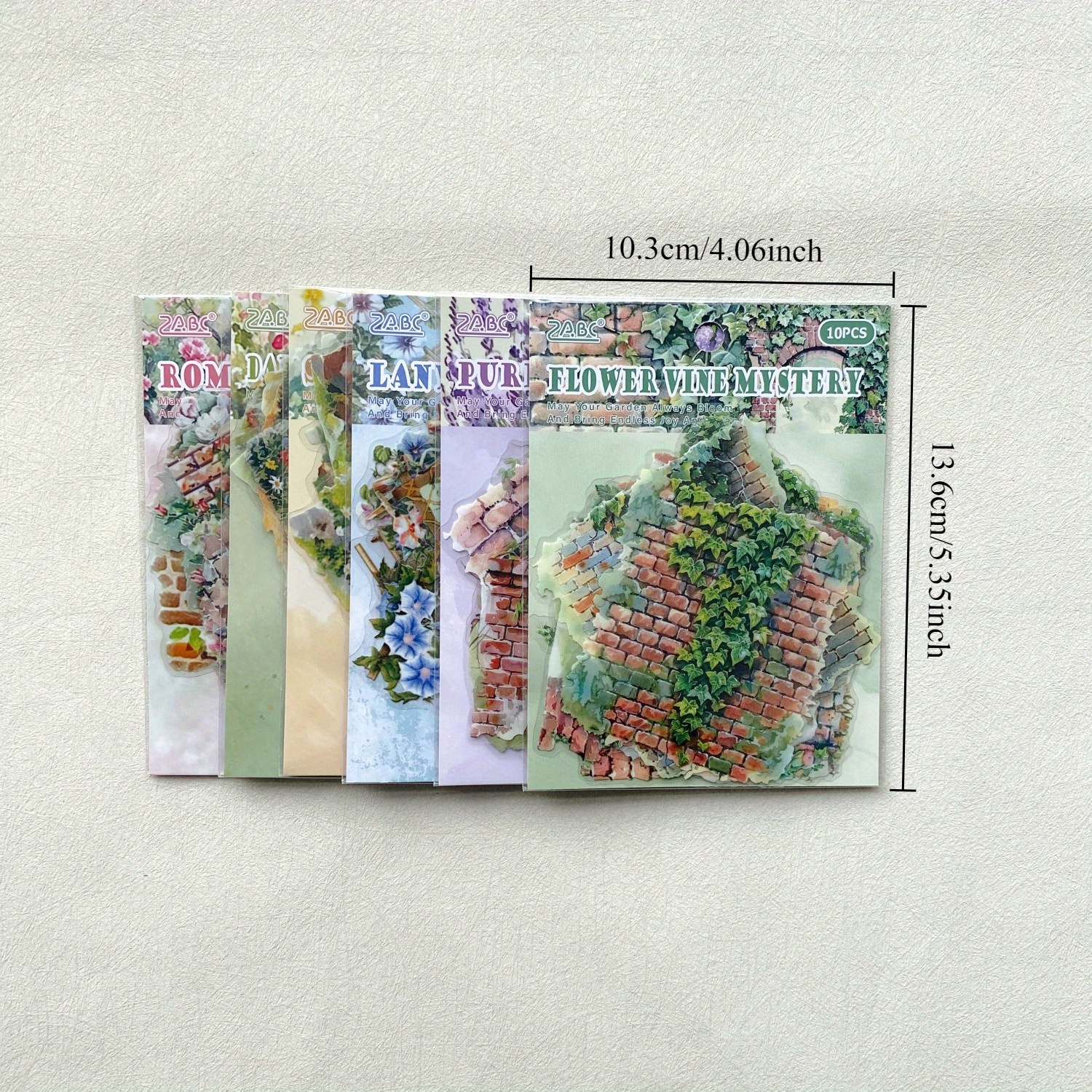 10pcs Plant Flowers Sticker PE - مراجعة Photography Journal وسعره