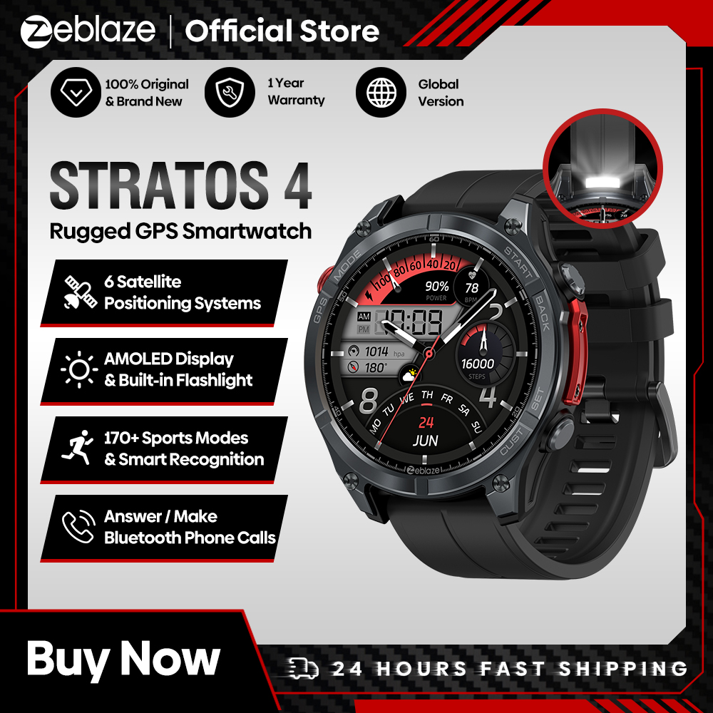 NEW Zeblaze Stratos 4 GPS Smar - مراجعة Intervalometer Timer وسعره