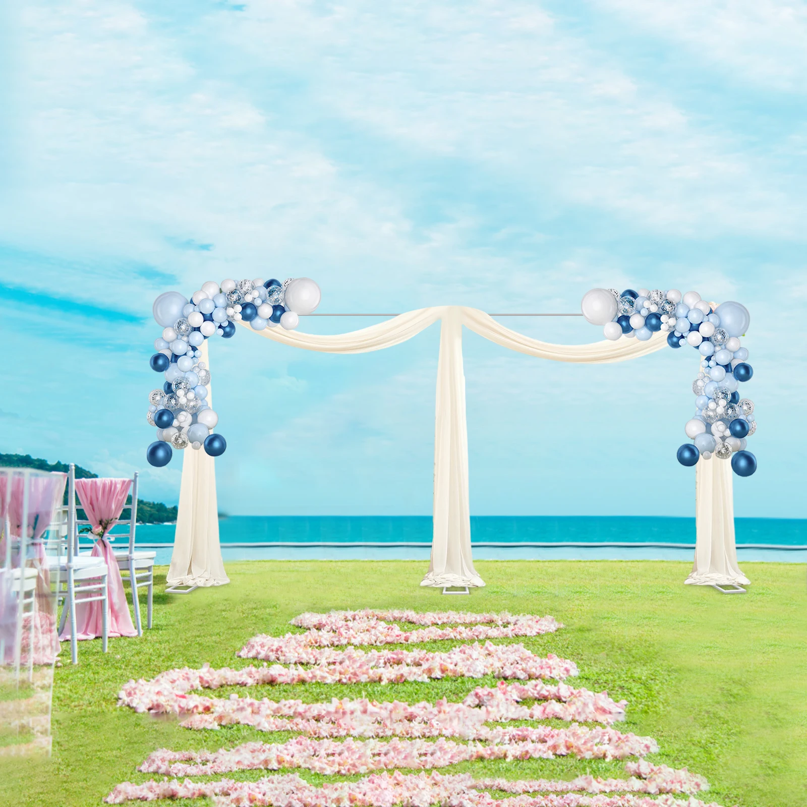 3x6M/10x20Ft Wedding Reception - مراجعة Backdrop Stand Kit وسعره