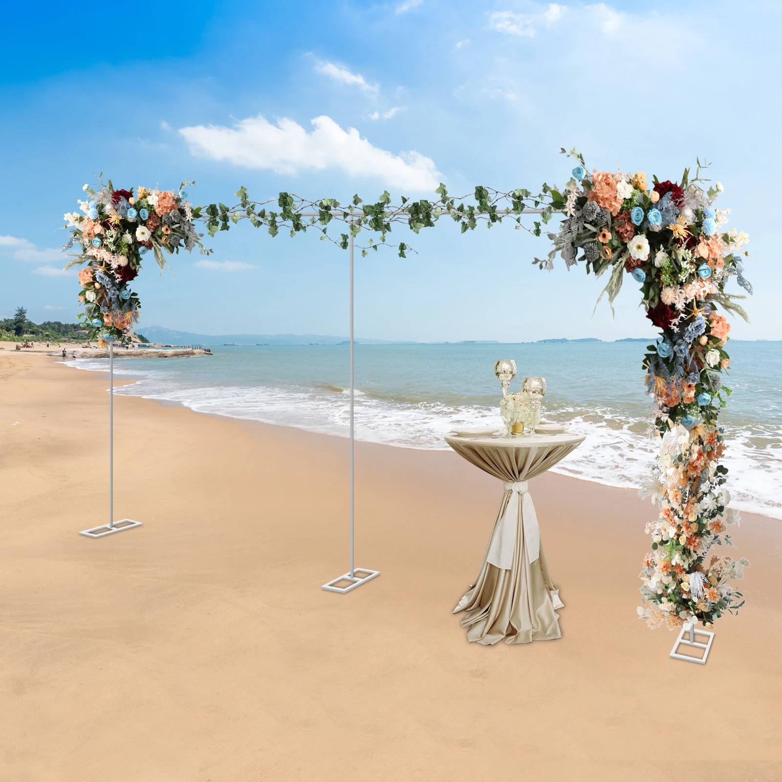 3x6M/10x20Ft Wedding Reception - مراجعة Backdrop Stand Kit وسعره