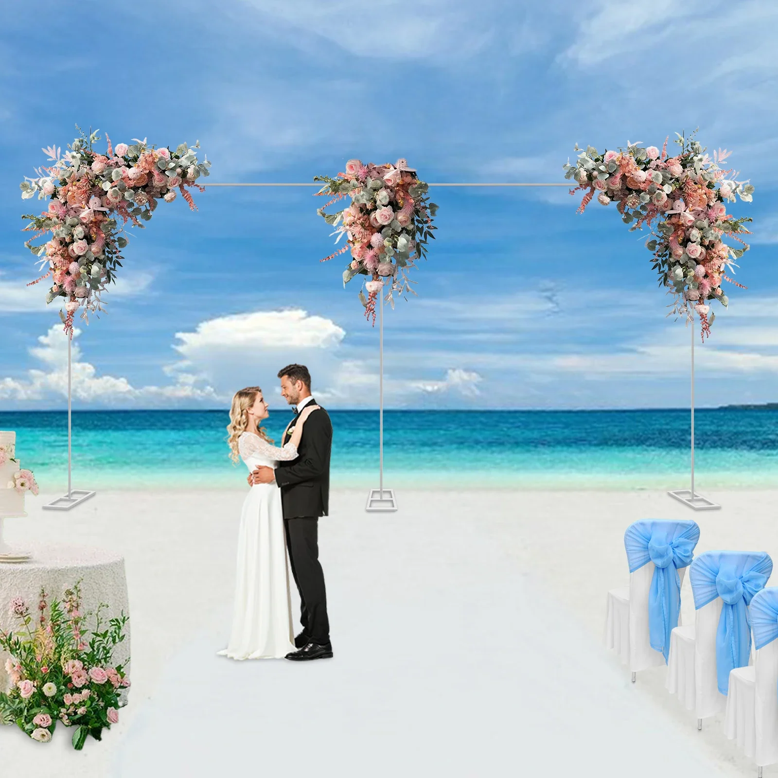 3x6M/10x20Ft Wedding Reception - مراجعة Backdrop Stand Kit وسعره