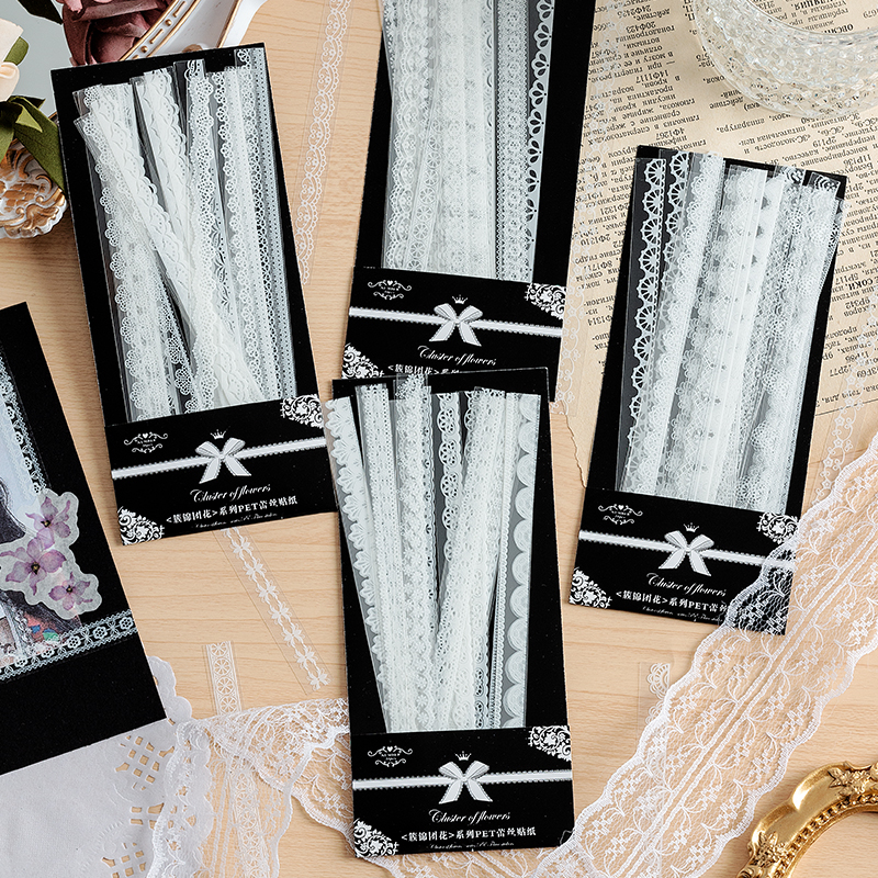 30pcs Retro Floral White Lace  - مراجعة Photography Journal وسعره