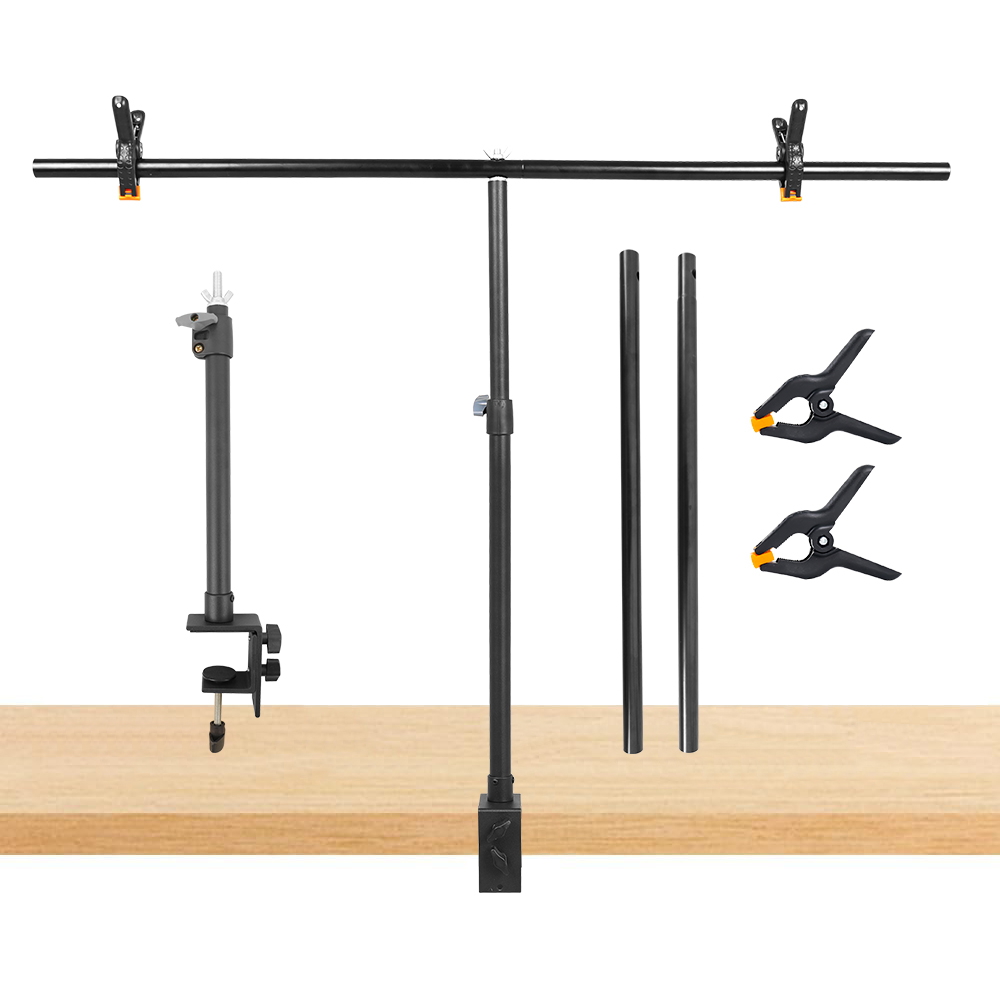 Adjustable Small Desk T-shaped - مراجعة Backdrop Stand Kit وسعره