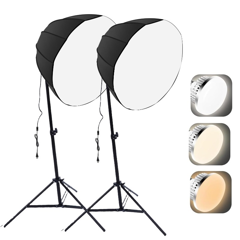 2 Sets Photography Lights Kit  - مراجعة Photography Bulb وسعره