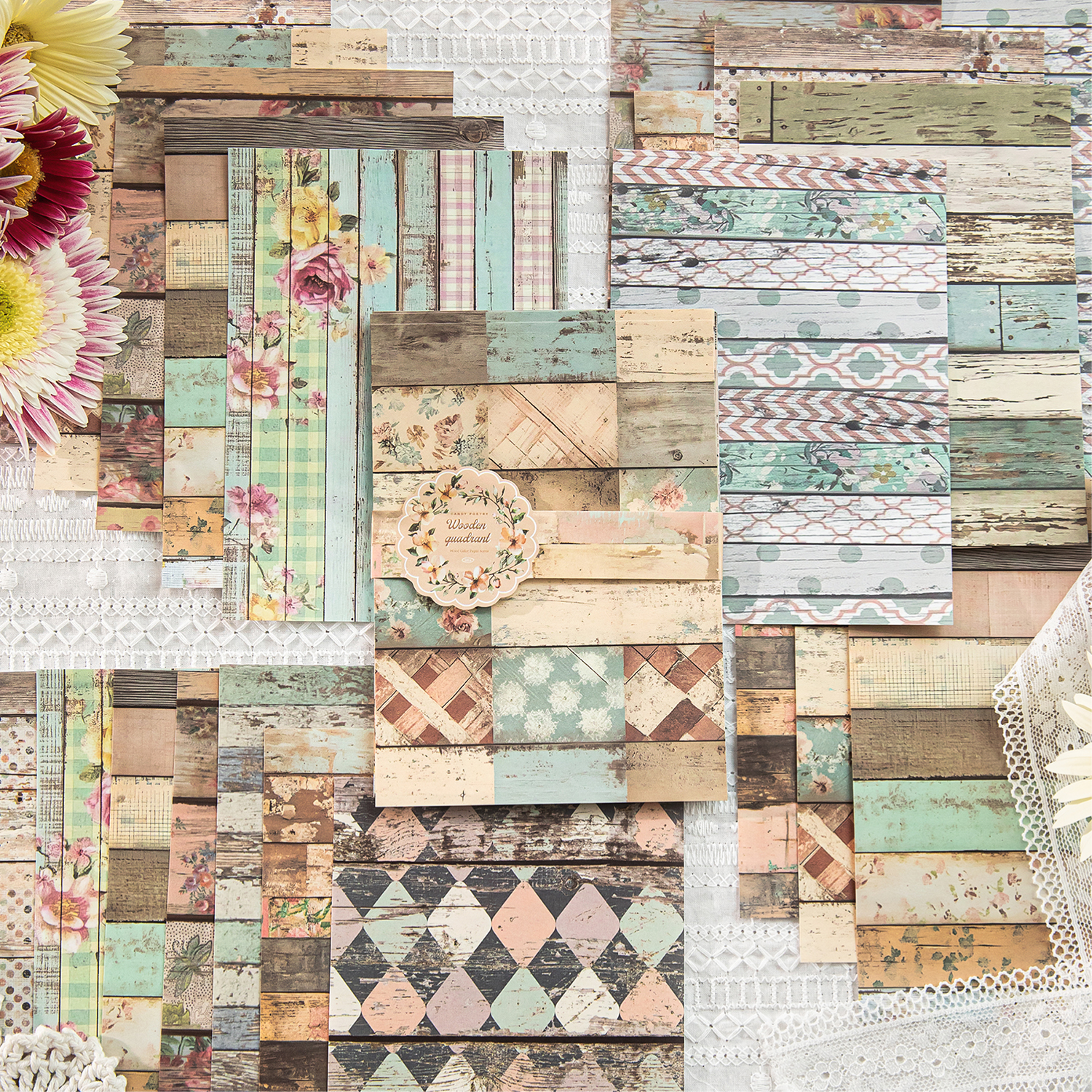 30 sheet Decor Scrapbook Vinta - مراجعة Photography Journal وسعره