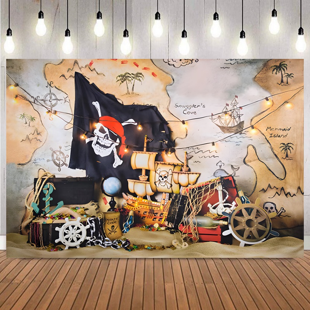 Pirate Photography Backdrop Ol - مراجعة Photography Mapped وسعره