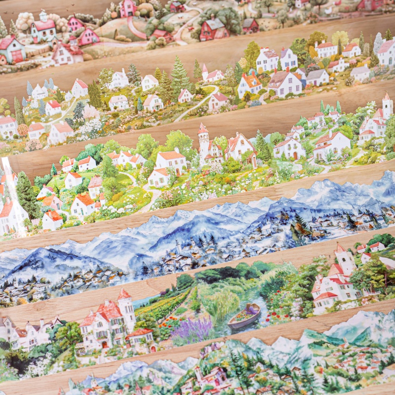 6 Rolls 6Cm×200Cm Village Them - مراجعة Photography Journal وسعره