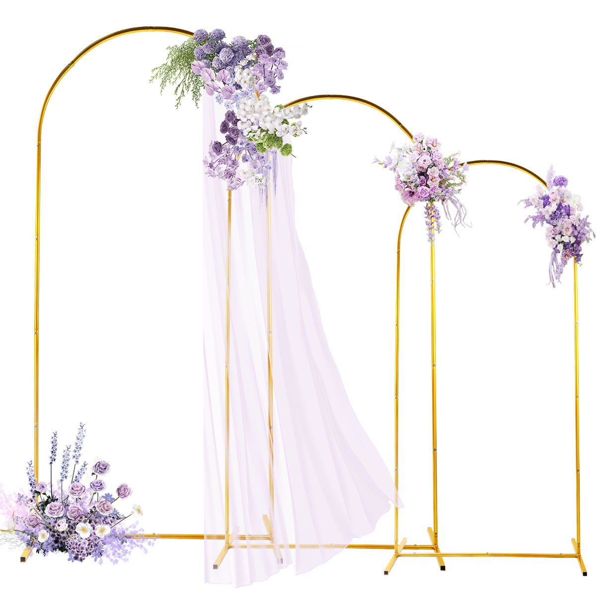 3Pack Golden Metal Arch Kits,  - مراجعة Backdrop Stand Kit وسعره