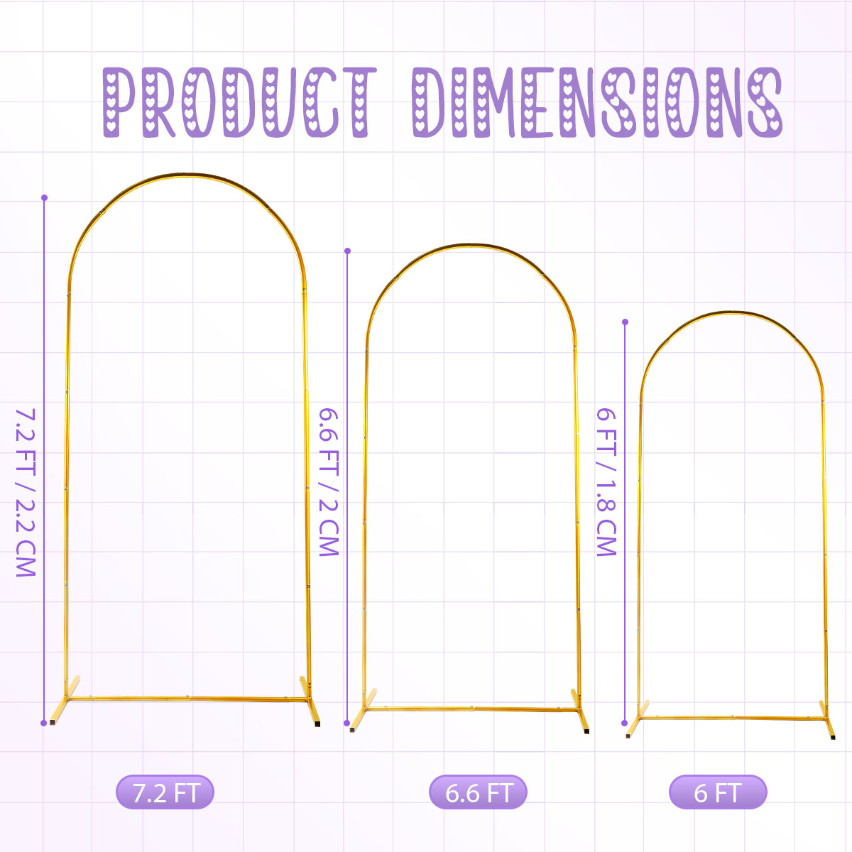 3Pack Golden Metal Arch Kits,  - مراجعة Backdrop Stand Kit وسعره