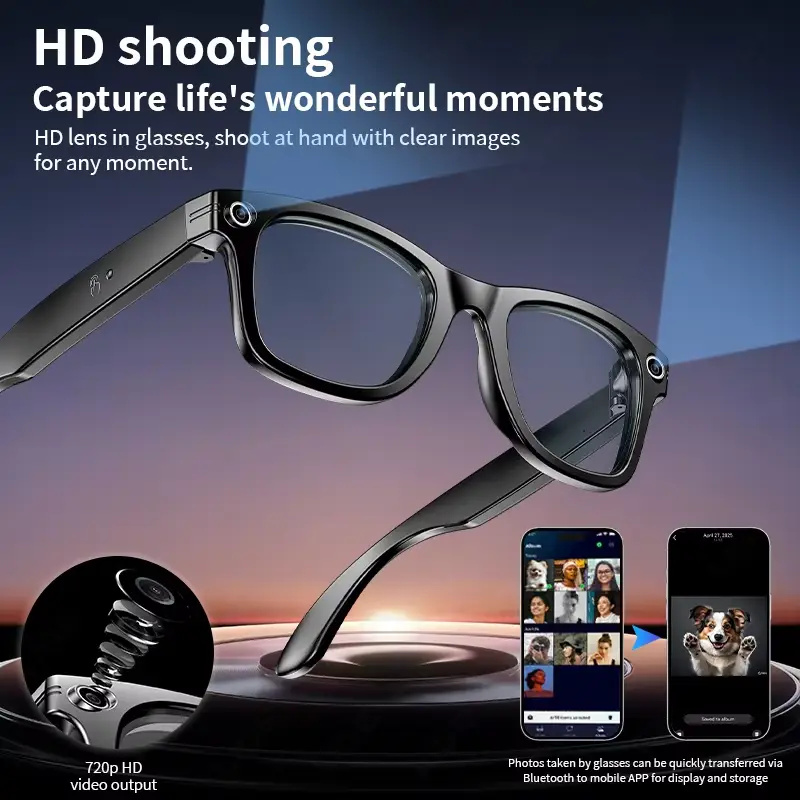 AI Smart Glasses with 8MP Came - مراجعة Photography Japanese وسعره